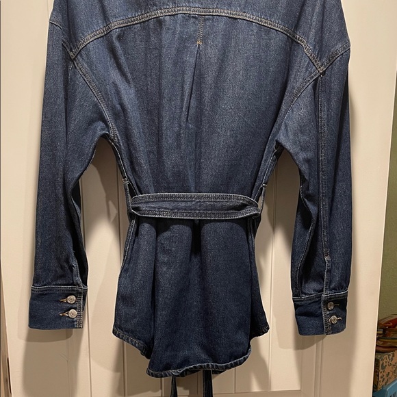 LOFT Denim Shirt - Shacket - Blazer - Jacket with Belt - Picture 3 of 6